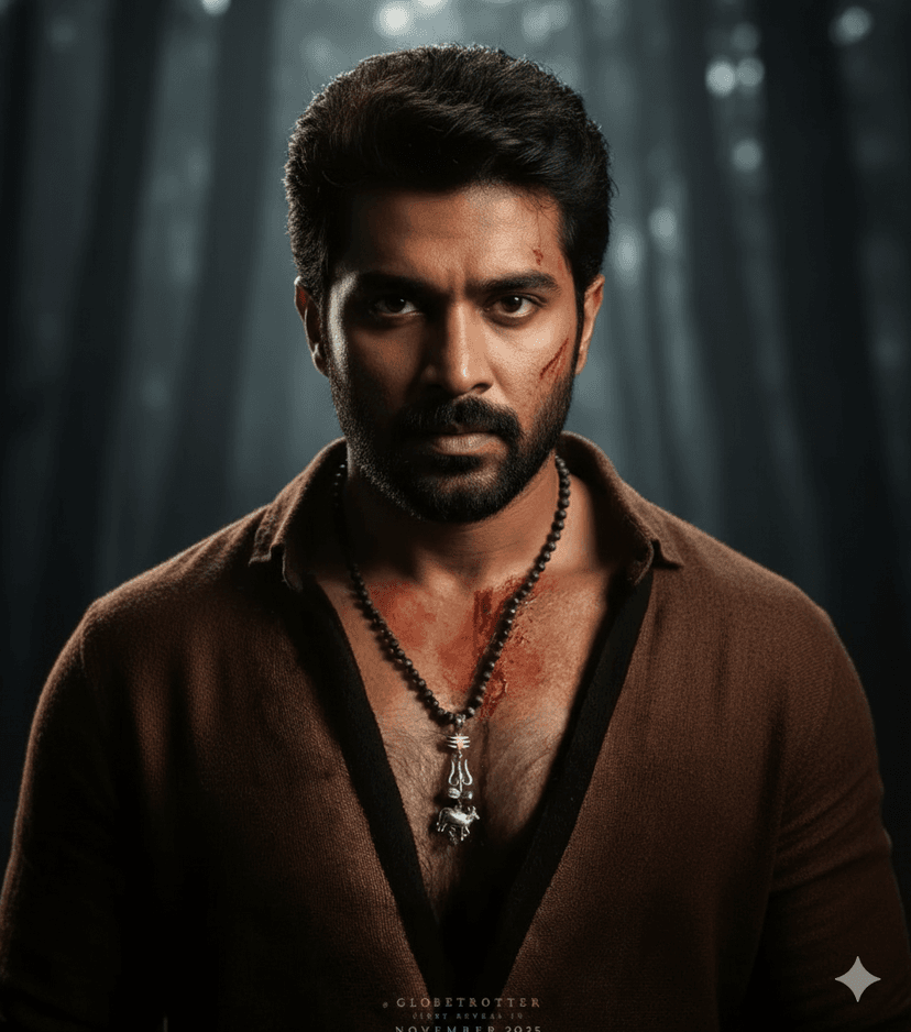 muscular Indian man in Varanasai movie look